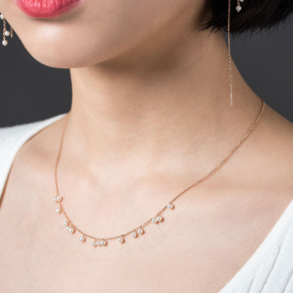 14K 18K Pearl NECKLACE daily drop anniversary gilft anniversary