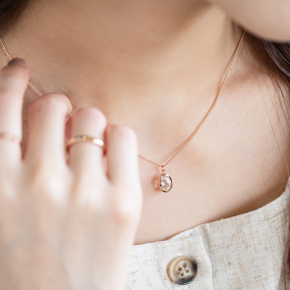 14k 18k green an amethyst A+++ gold necklace chain Kjewellery