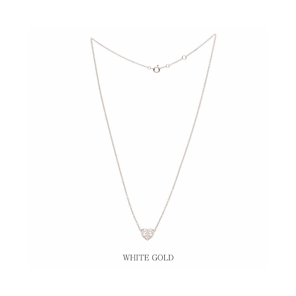 gold heart design necklace lovely gift jewellery jewelry