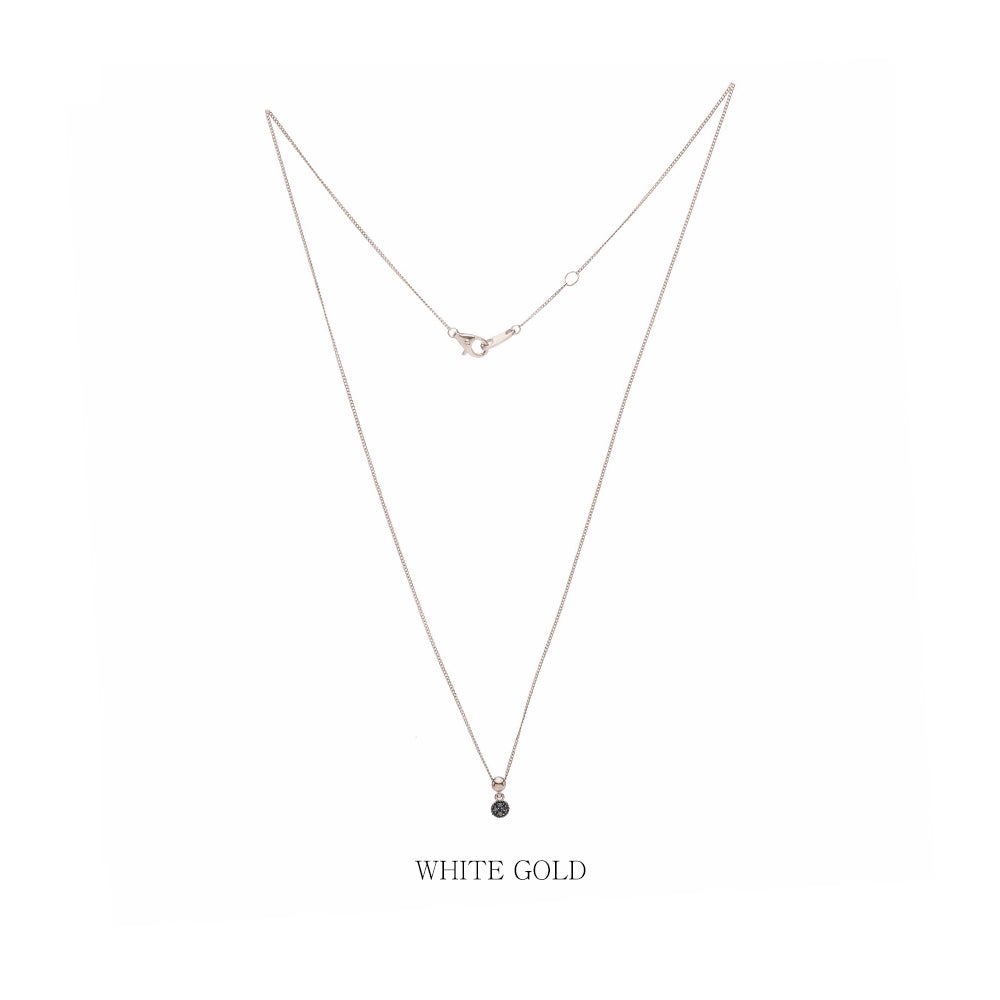 blue diamond A+++ GOLD necklace simple daily wear