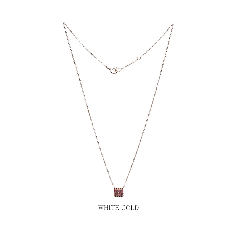 Rhodolite garnet necklace 14K 18K K-GOLD anniversary jewellery