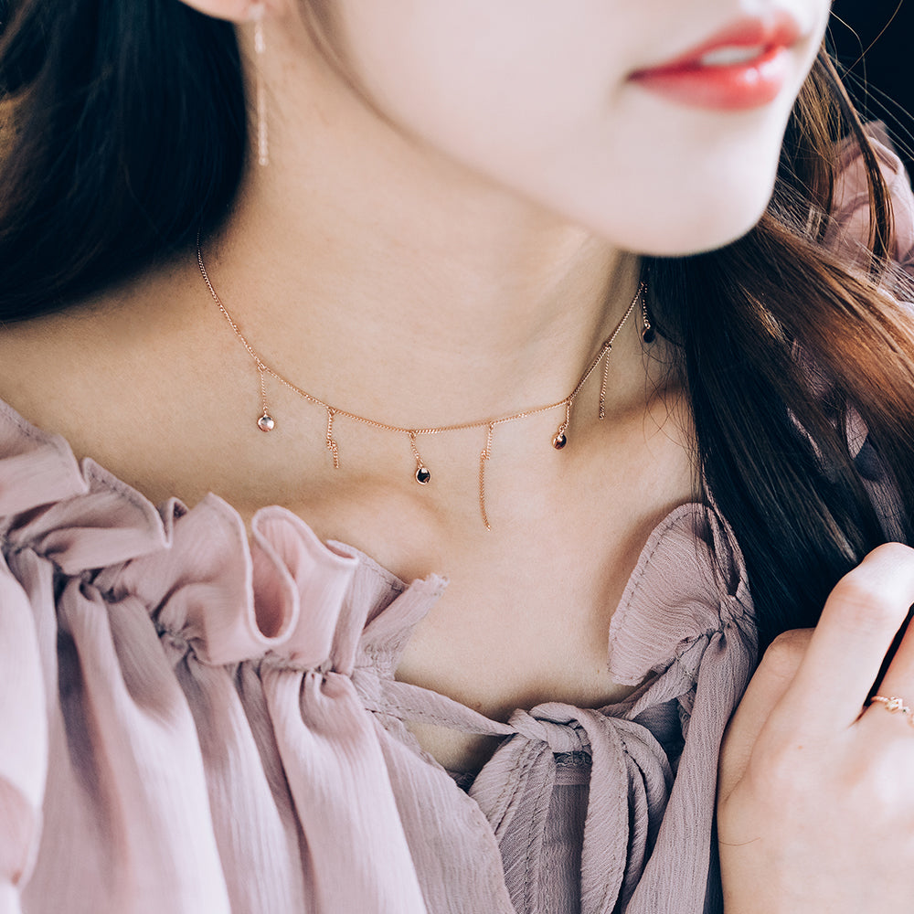 14k 18k unique gold necklace chain Chocker neclace gift