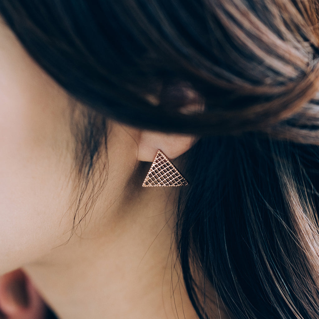 14k gold earring women gift anniversary handmade 18k yellow white rose