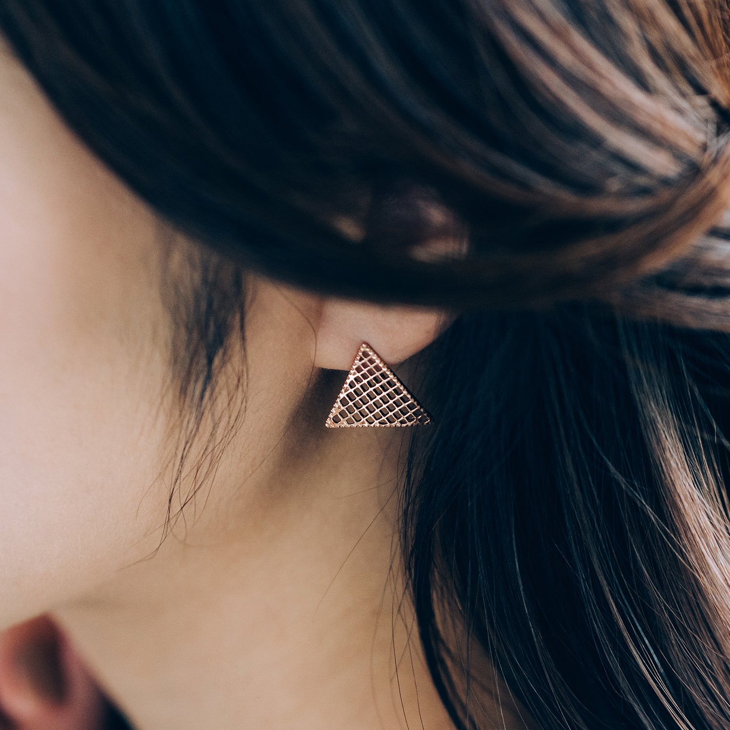 14k gold earring women gift anniversary handmade 18k yellow white rose