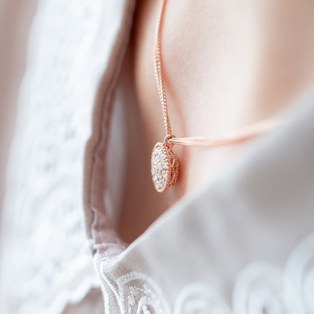 14k 18k grey rough diamond A+++ wedding propose necklace