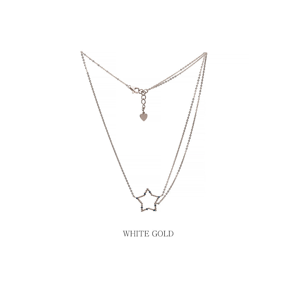 14k 18k blue diamond GOLD necklace chocker gift