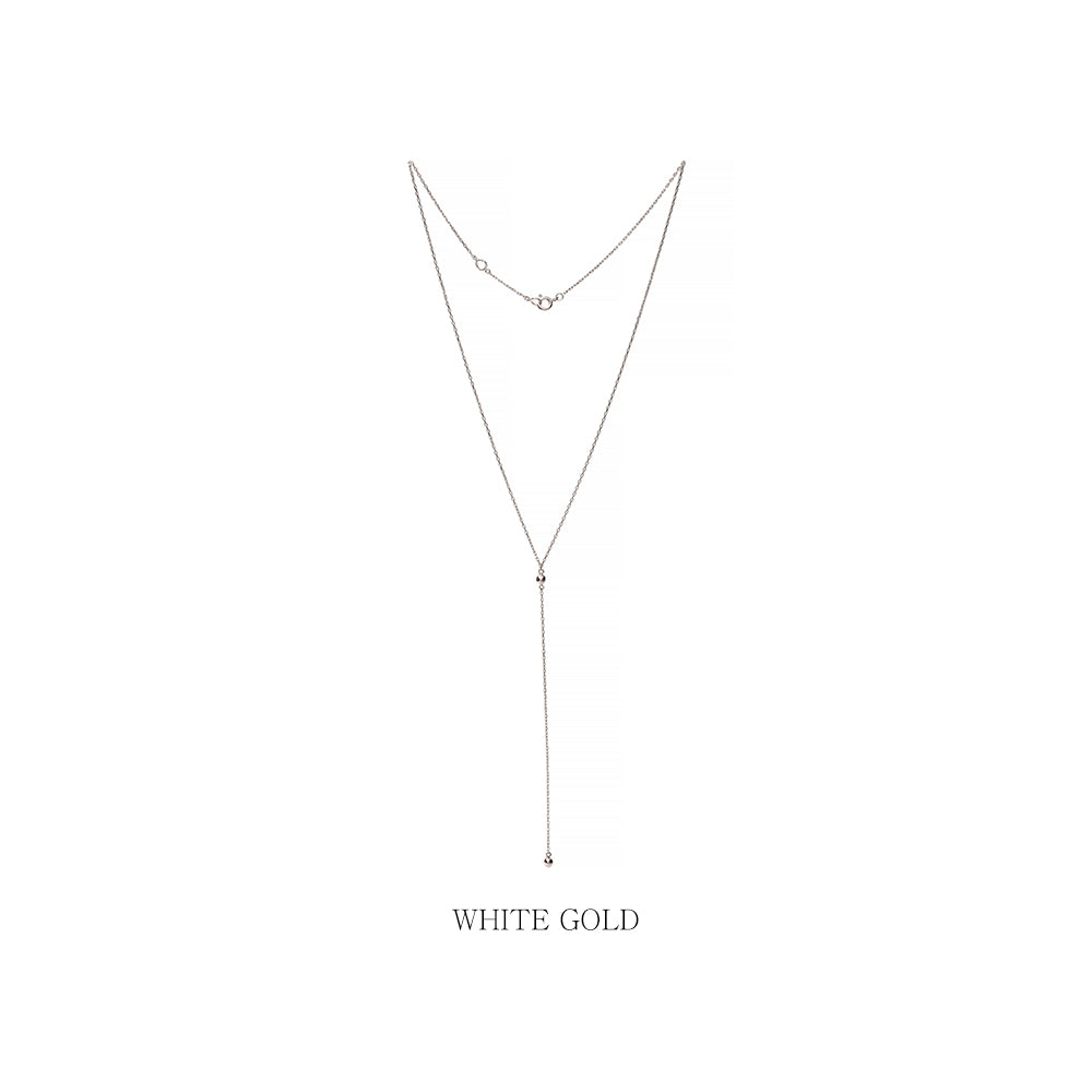 14k 18k Y long necklace gold handmade custom jewellery