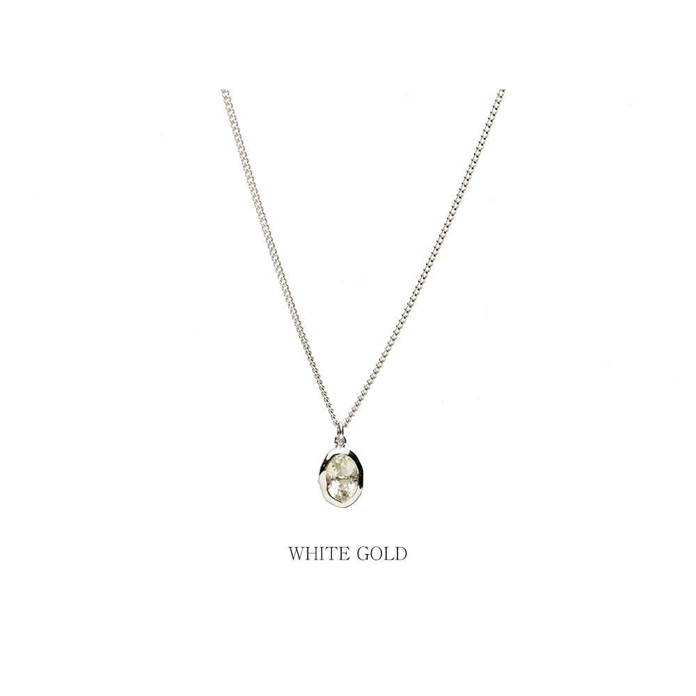 14k 18k green an amethyst A+++ gold necklace chain Kjewellery