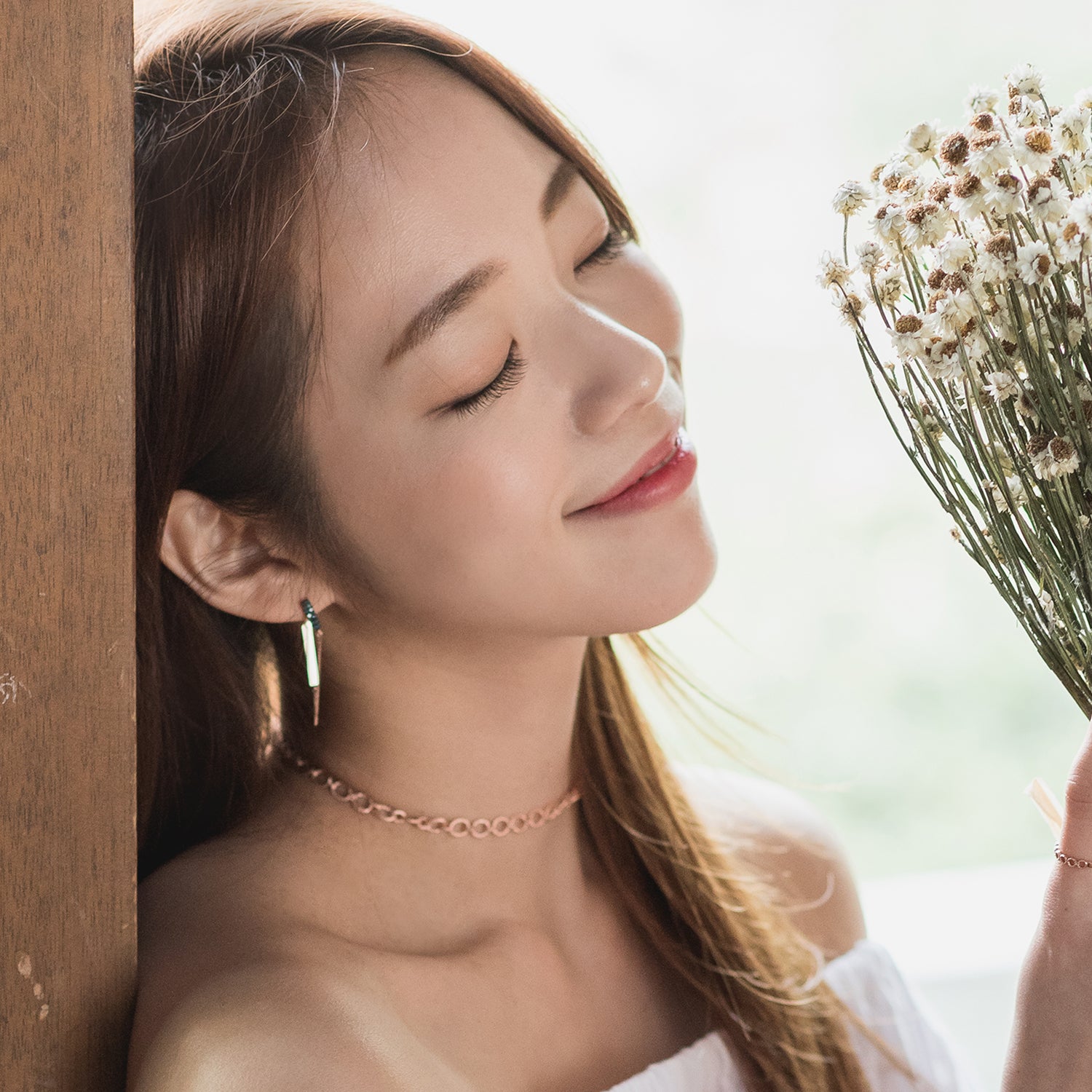 14k blue diamond A+++ earring 18k daily K jewelry GOLD jewellery