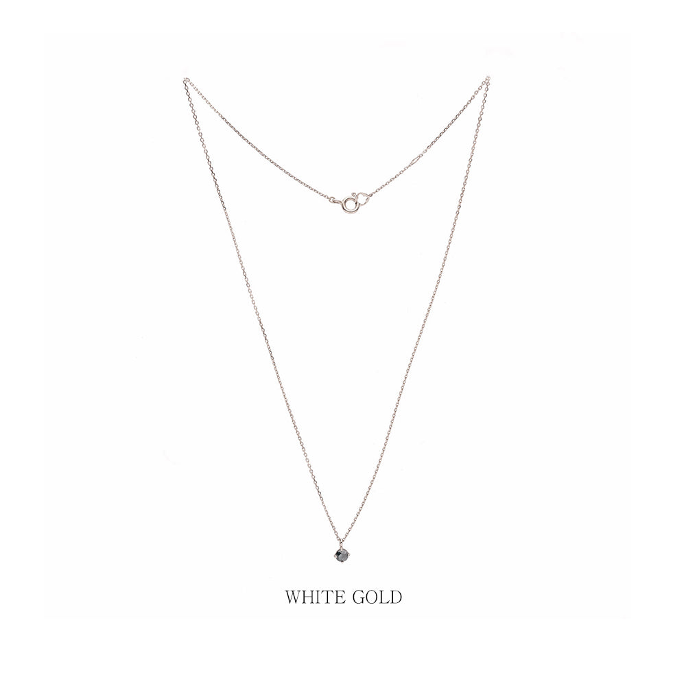 0.2 carat diamond blue rough rose cut dia necklace anniversary gift