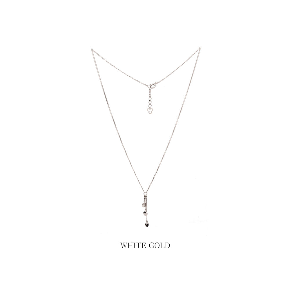 14k 18k GOLD daily necklace drop chain female gift