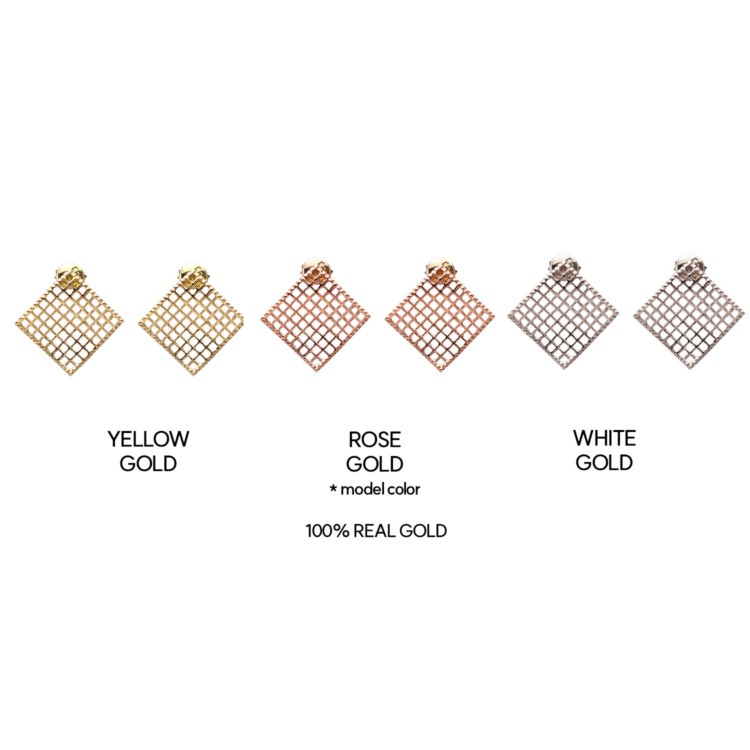 14k gold earring women gift anniversary handmade earring 18k yellow white rose gold