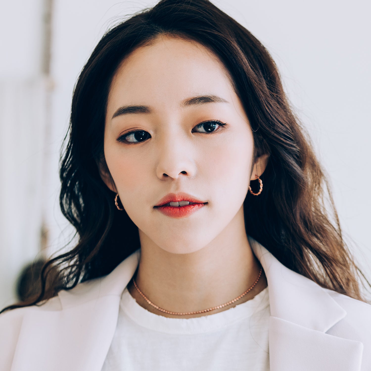 14k twist gold hoop earrings 18k women handmade korea jewelry gift for her