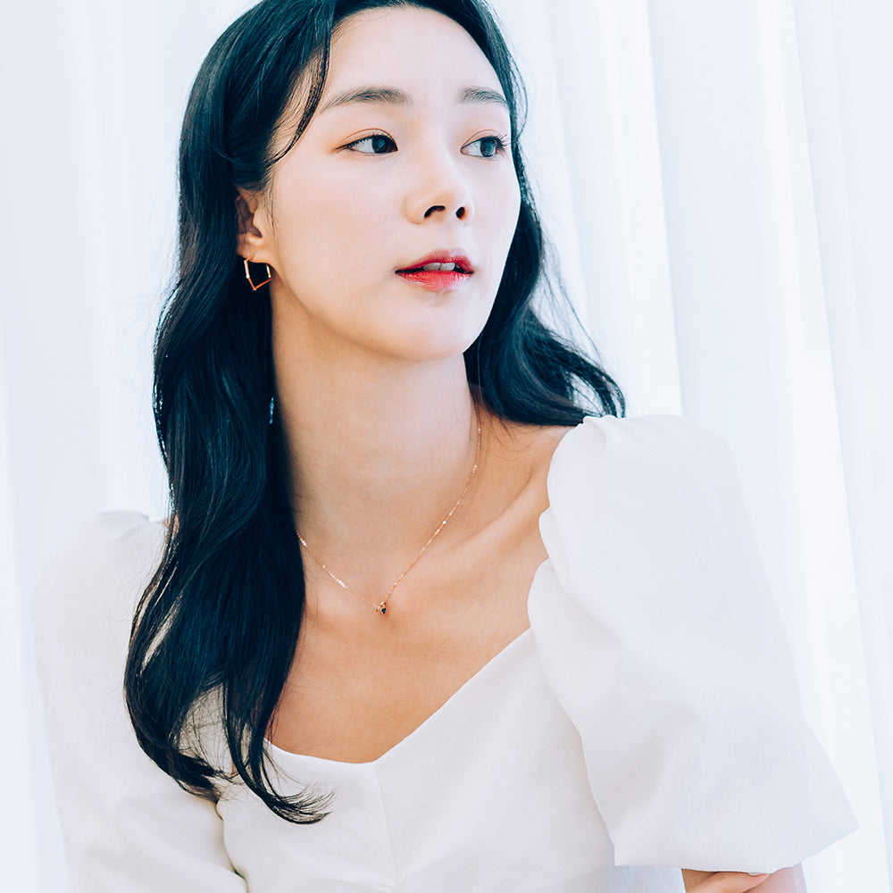 14k 18k heart pendant blue diamond A+++ necklace gilft