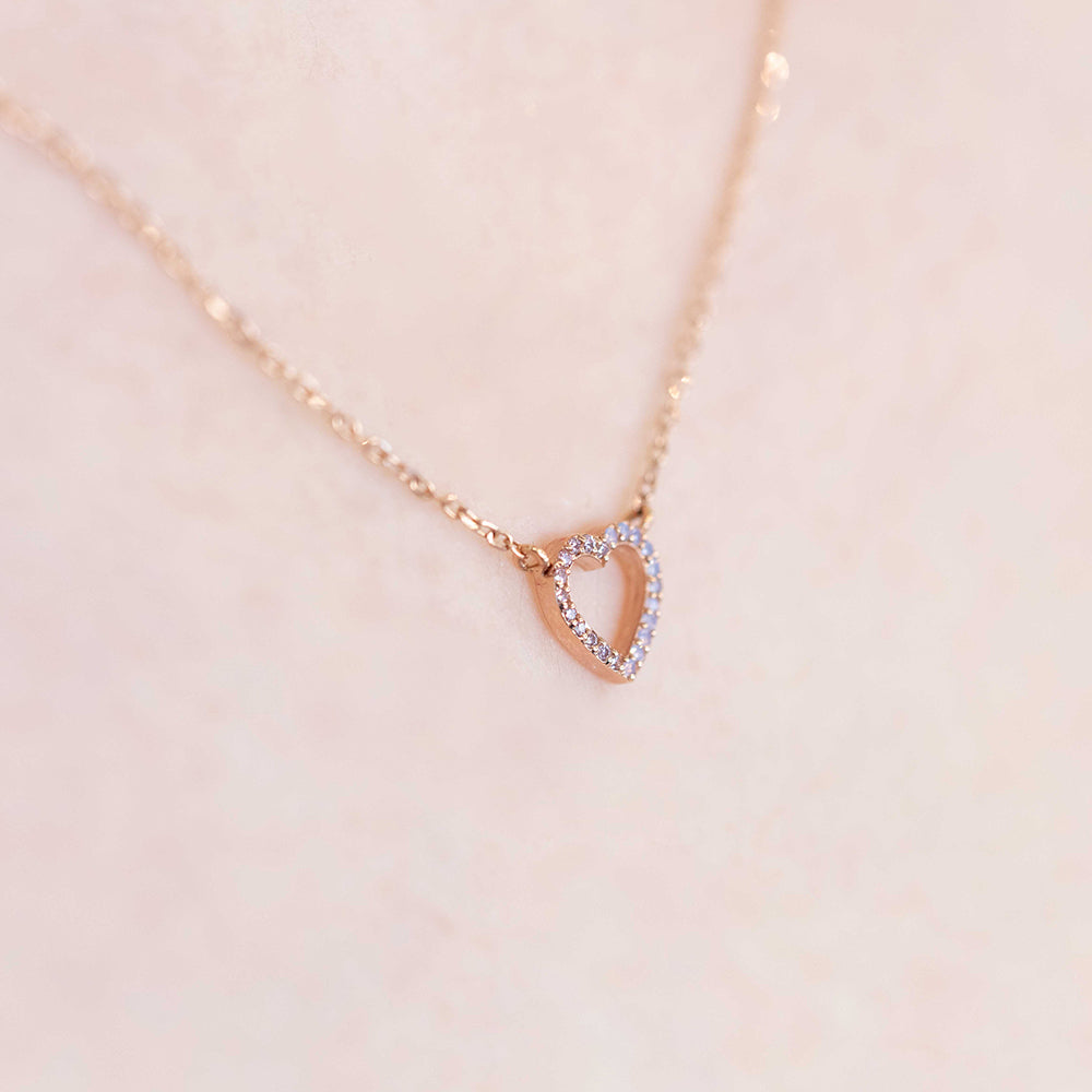 pink stone opal gold necklace 14k 18k lovely anniversary gift