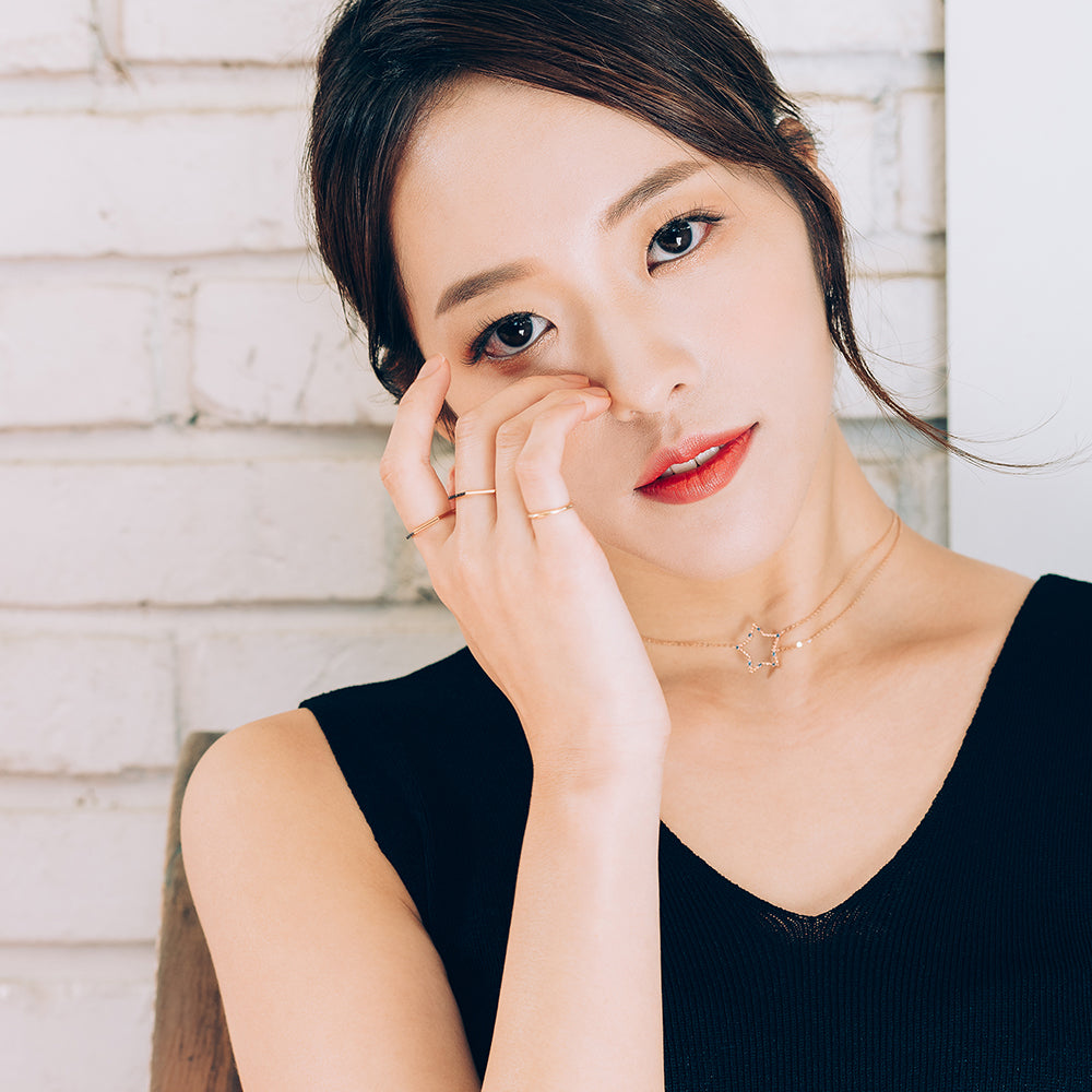 14k 18k blue diamond GOLD necklace chocker gift