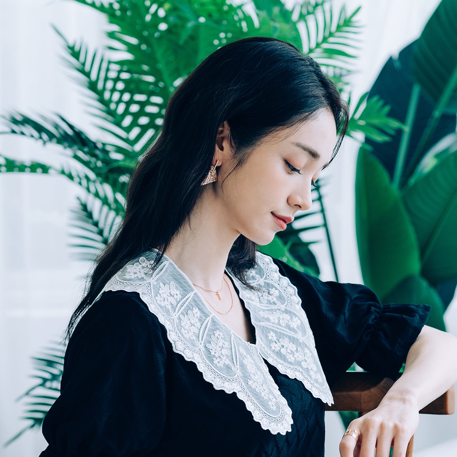 14k gold big earring 18k unique women earring