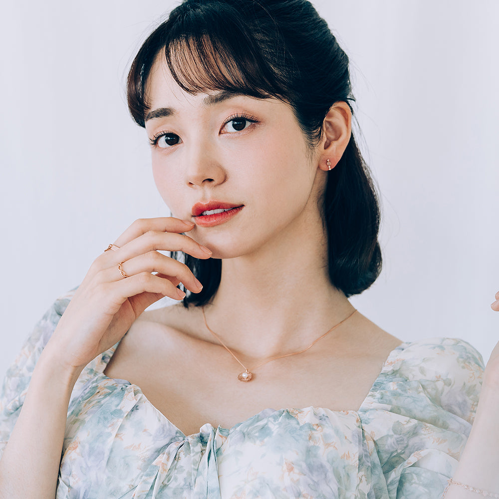 freshwater cultured pearl 5mm shell gold 14k 18k necklace