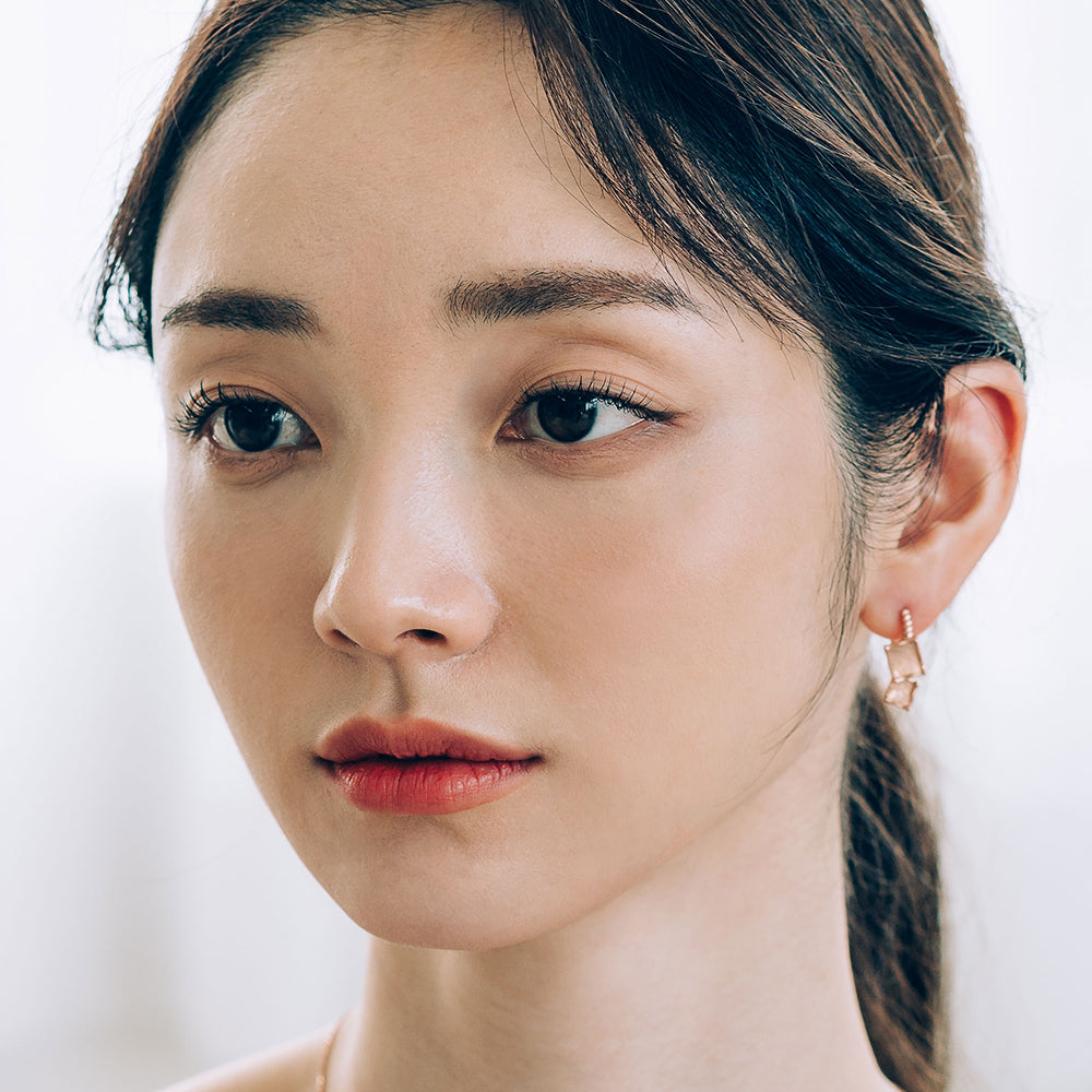 14k 18k one-touch gold earring K jewellery jewelry