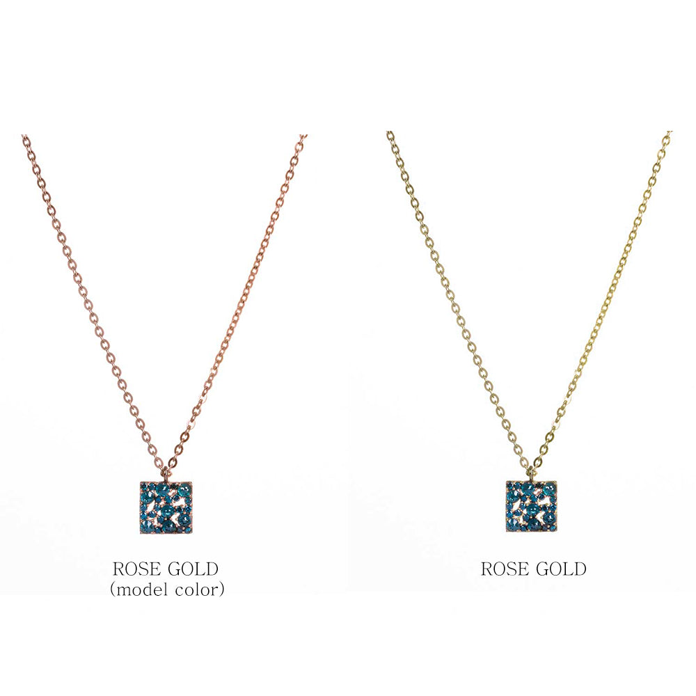 Blue diamond A+++ NECLACE 14K 18K anniversary gift