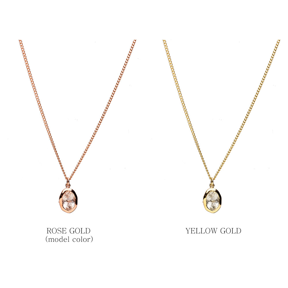 14k 18k green an amethyst A+++ gold necklace chain Kjewellery