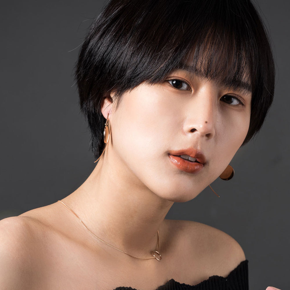 14k 18k gold bold earring black onix wedding anniversary