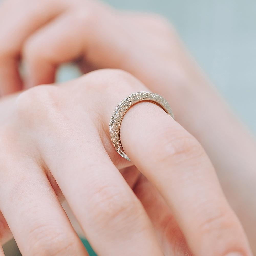 14k 18k gold diamond wedding ring multi cognac diamond anniversary gift