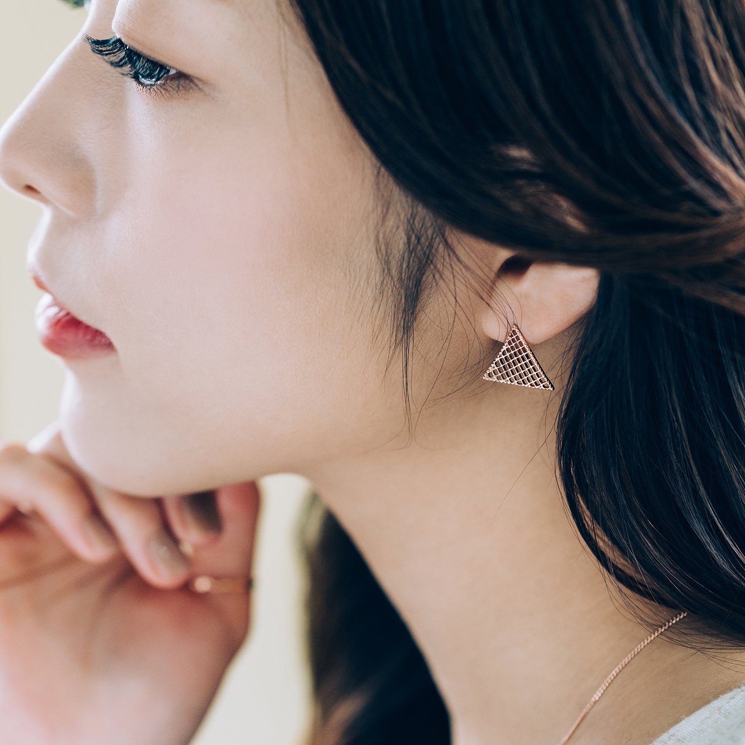 14k gold earring women gift anniversary handmade 18k yellow white rose