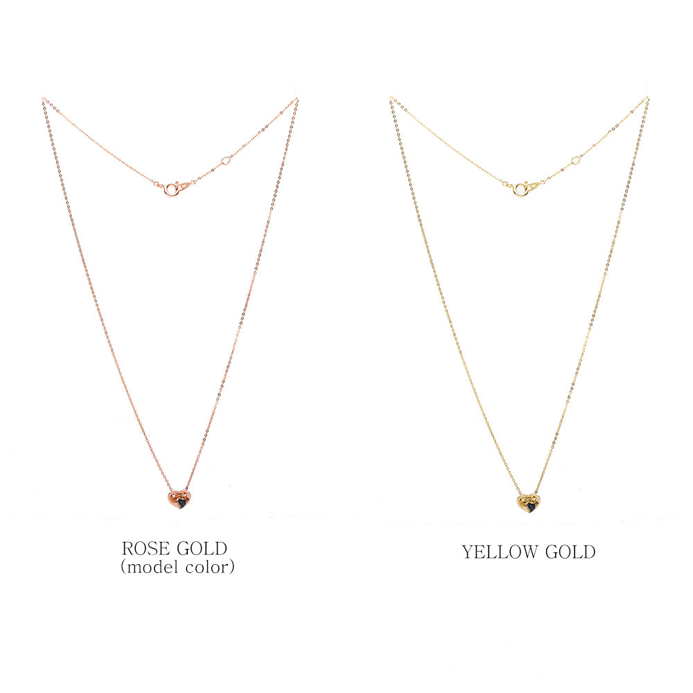 14k 18k heart pendant blue diamond A+++ necklace gilft