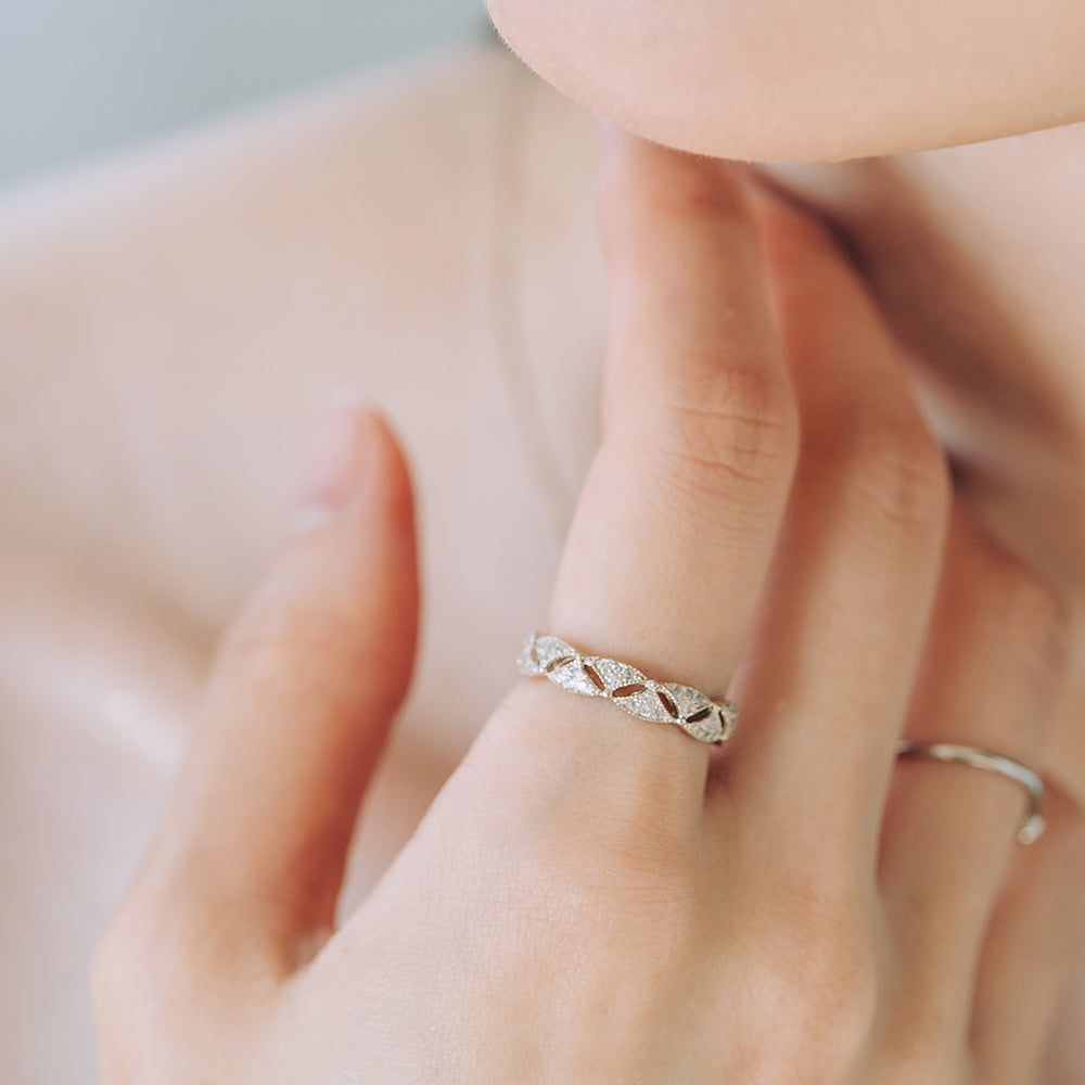 wedding anniversary bold signity ring daily comfortable Layered ring girlfriend gift