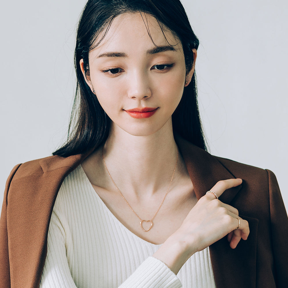 daily necklace GOLD 14k 18k 585 570 office-wear handmand K-jewerly