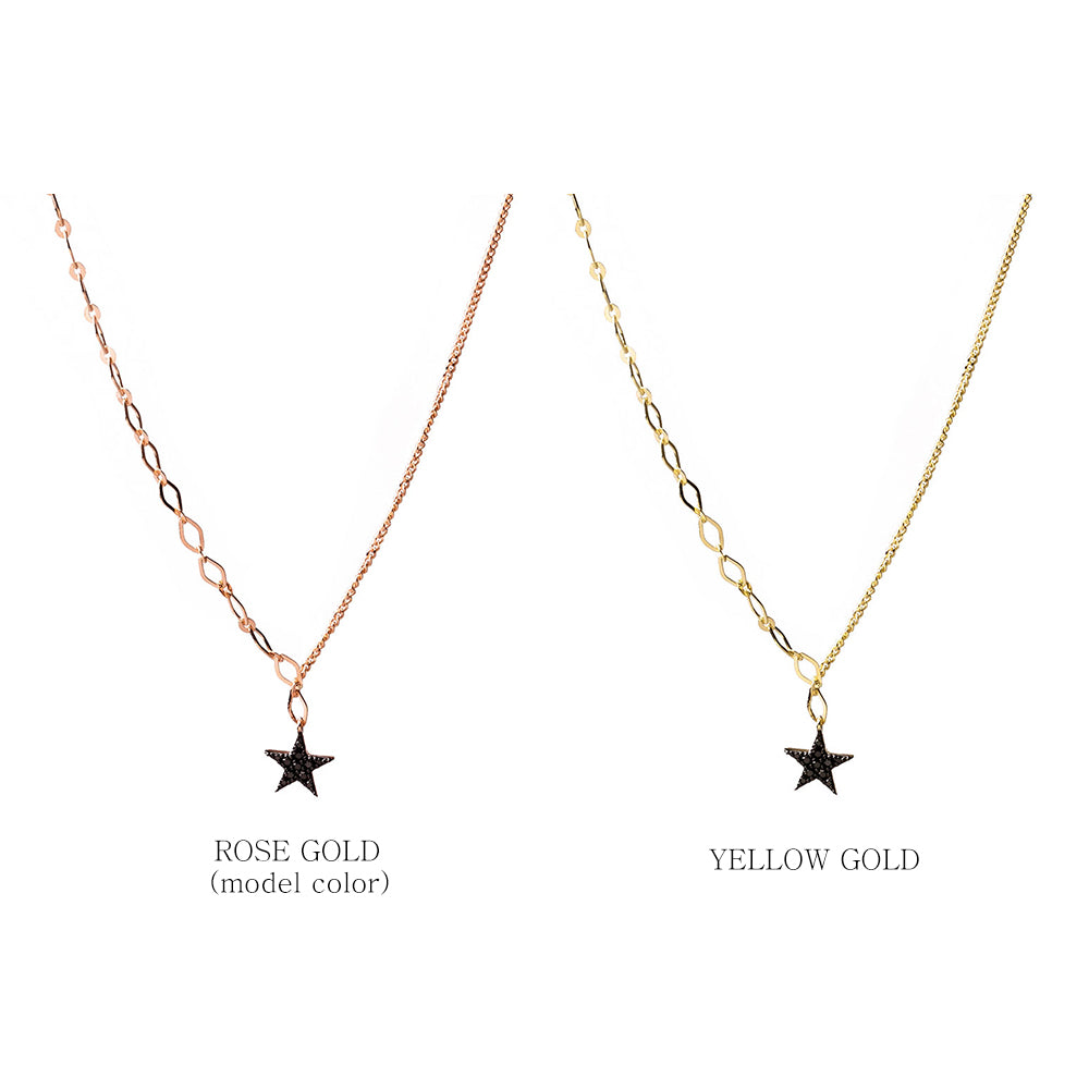 14k 18k black diamond A+++ gold necklace anniversary