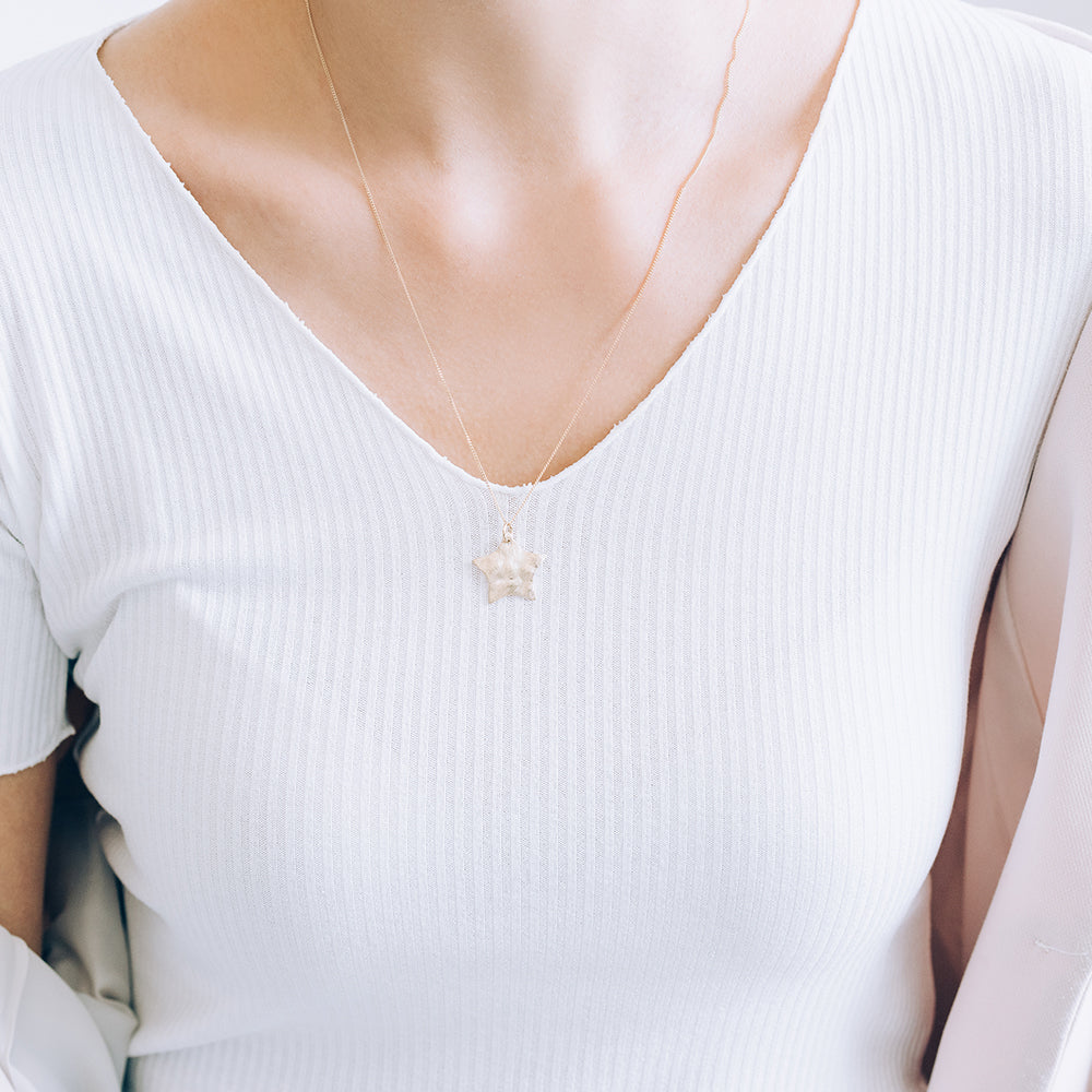 14k 18k long gold necklace 55cm 21.5" gift korea jewerly jewellery