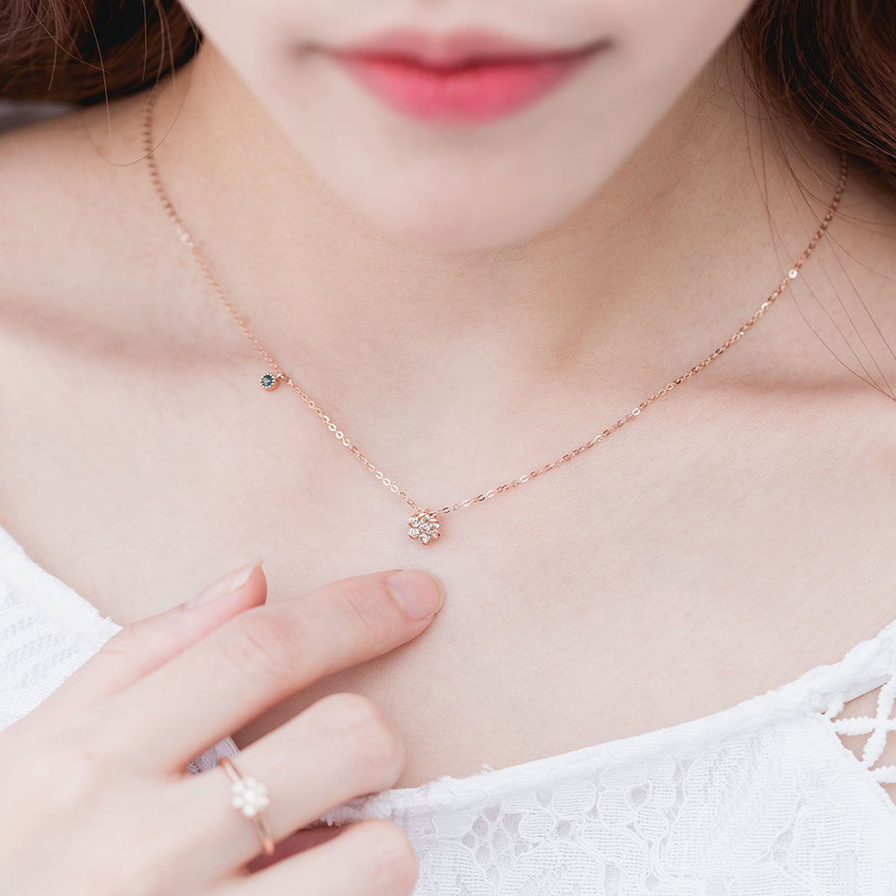 14k 18k diamond A+++ chain gold necklace bling gift anniversary