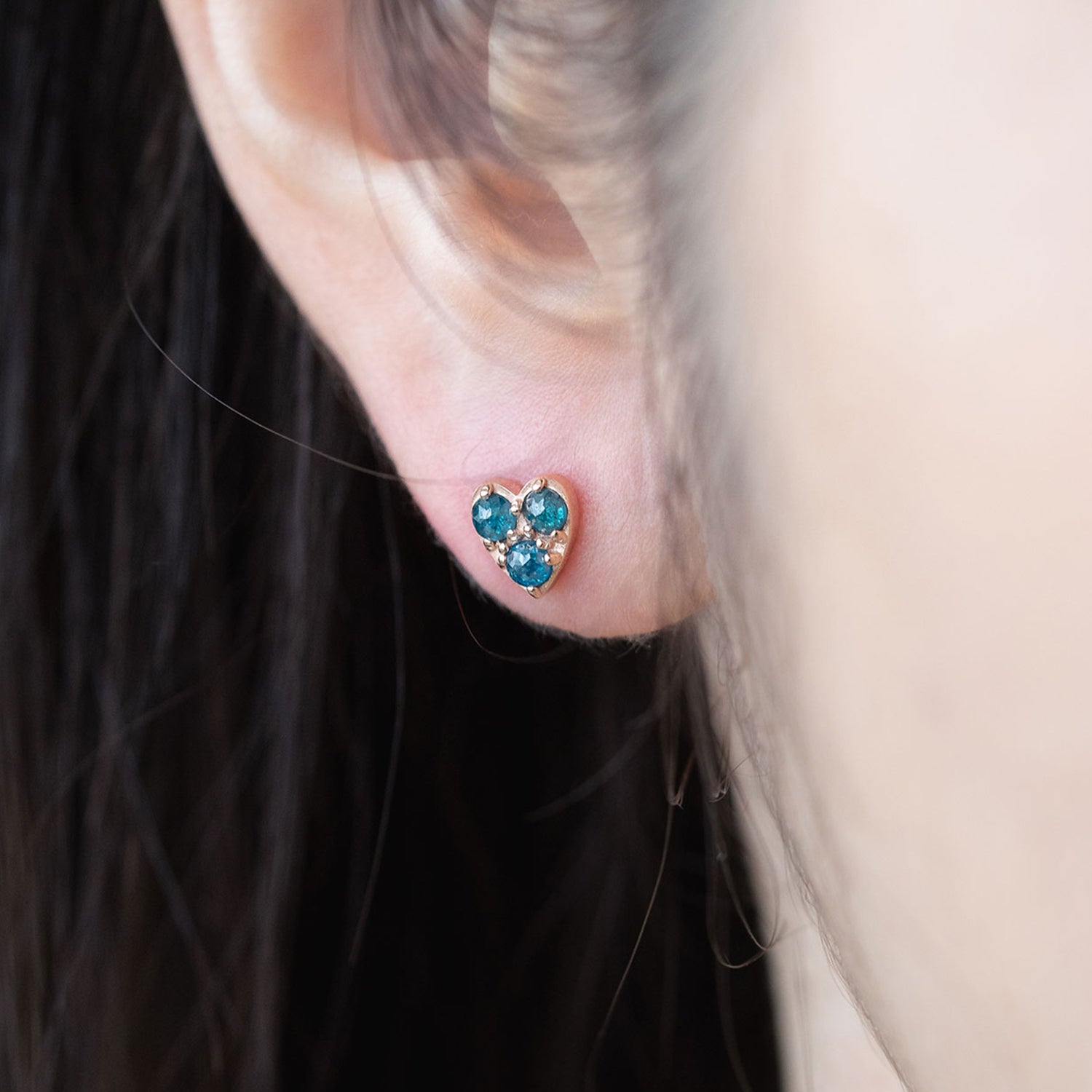 14K gold diamond piercing 18K errings gift girl K jewerllery jewelry