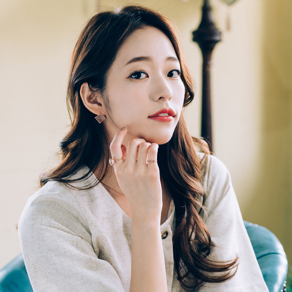 14k gold earring women gift anniversary handmade earring 18k yellow white rose gold