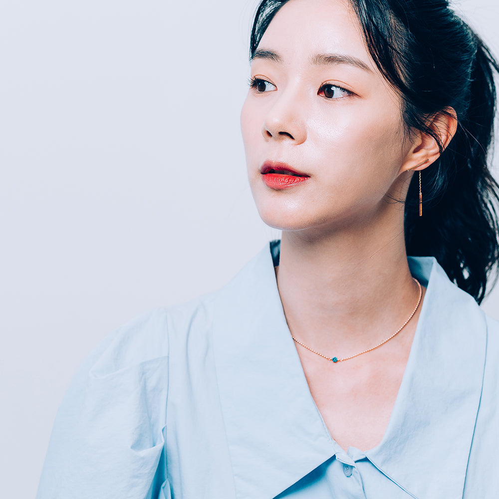 14k 18k gold boll chain necklace ckocker multi-way diamond A+++