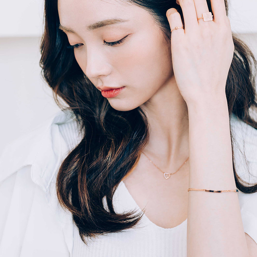 pink stone opal gold necklace 14k 18k lovely anniversary gift