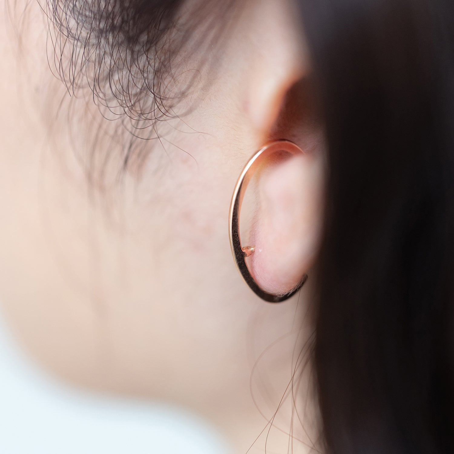 14k 18k gold earcuff 585 750 simple unique earring