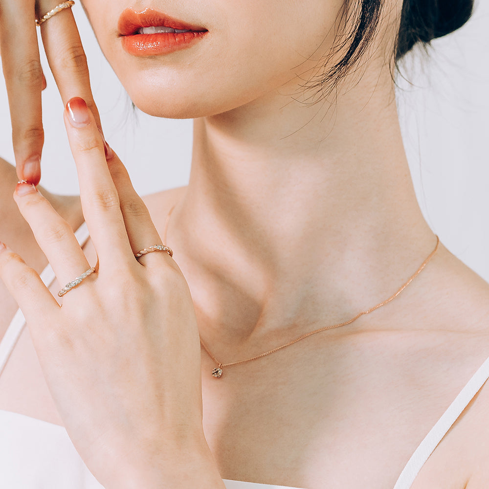 14k 18k Invisible setting diamond A+++ necklacke K jewerly gift