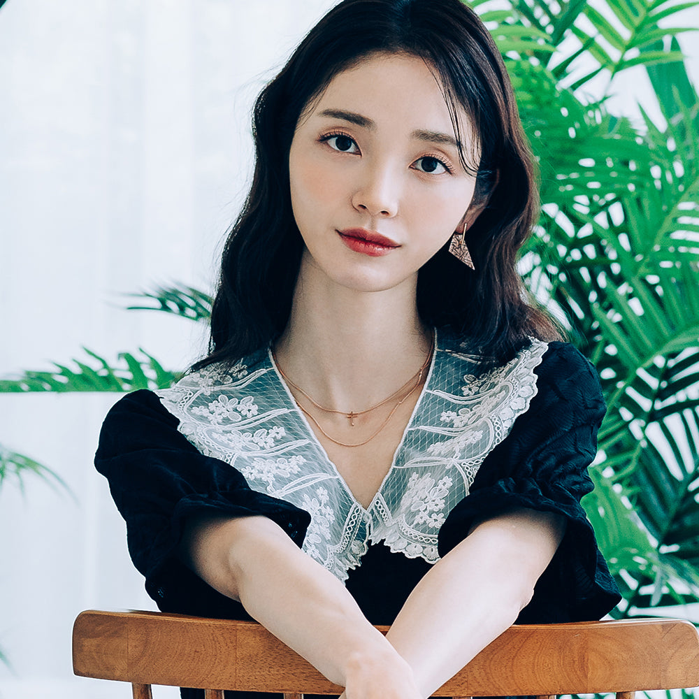 Double-layer necklace GOLD 14k 18k daily wear necklace