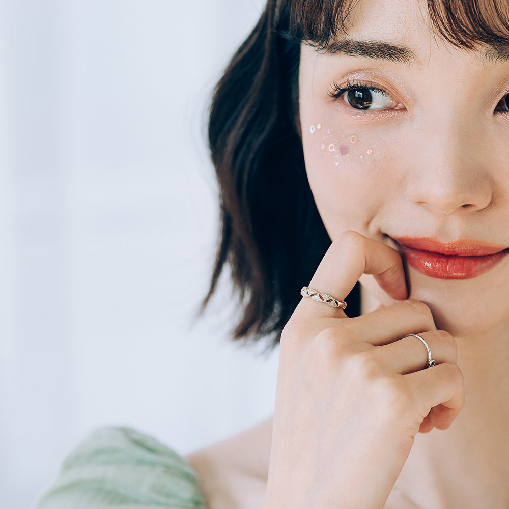 wedding anniversary bold signity ring daily comfortable Layered ring girlfriend gift