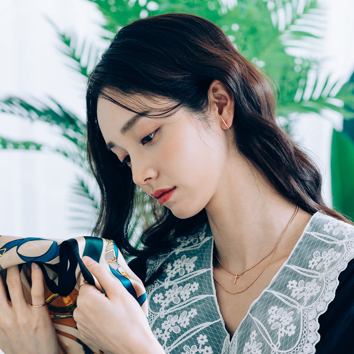 14k 18k gold earcuff 585 750 simple unique earring