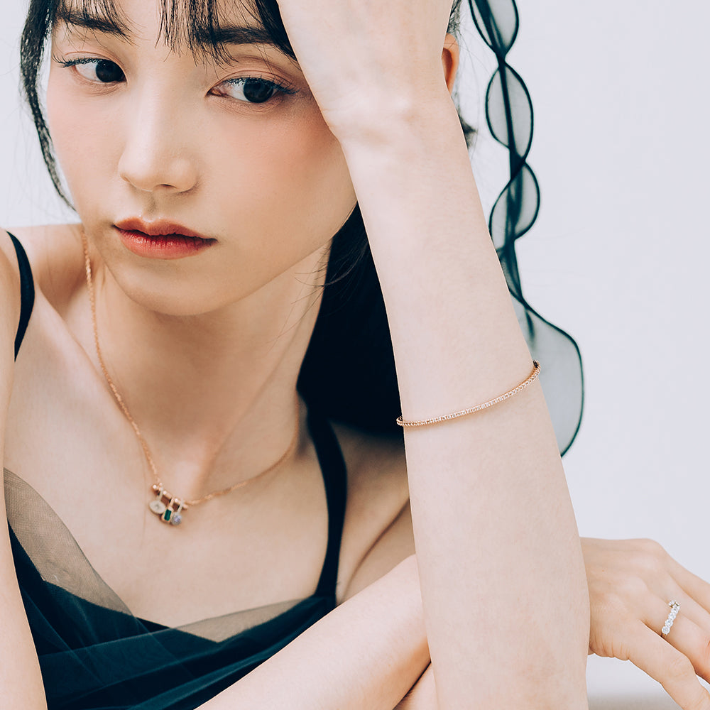 14k 18k Full Eternity diamond A+++ Tennis Bracelet wedding gift