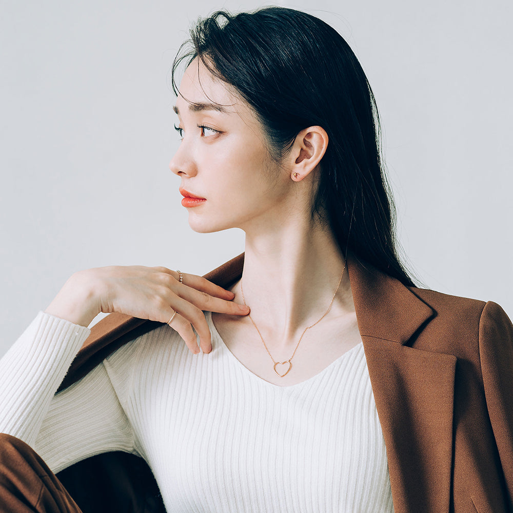 daily necklace GOLD 14k 18k 585 570 office-wear handmand K-jewerly