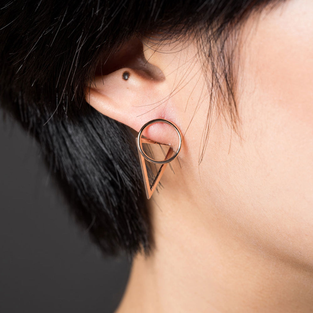 14K 18K unique GOLD earring K jewerly handmade custom brand