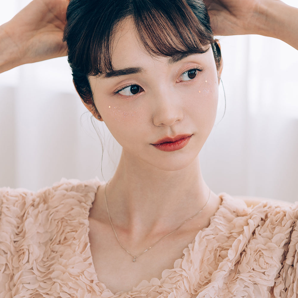 star minimal necklace cognac diamond A+++ gold 14k 18k