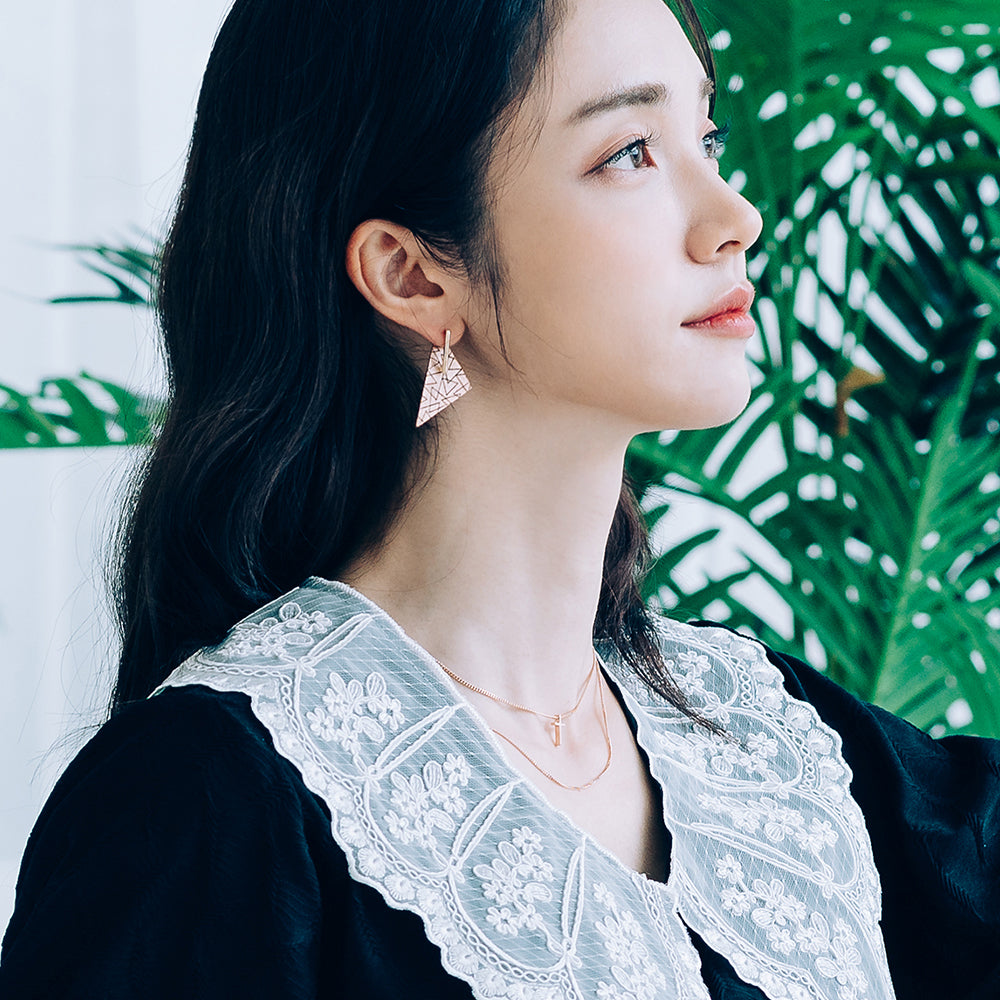 Double-layer necklace GOLD 14k 18k daily wear necklace