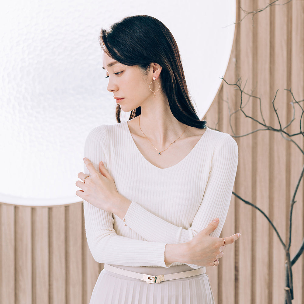 flower design necklace rough diamond A+++ gold 14K 18K