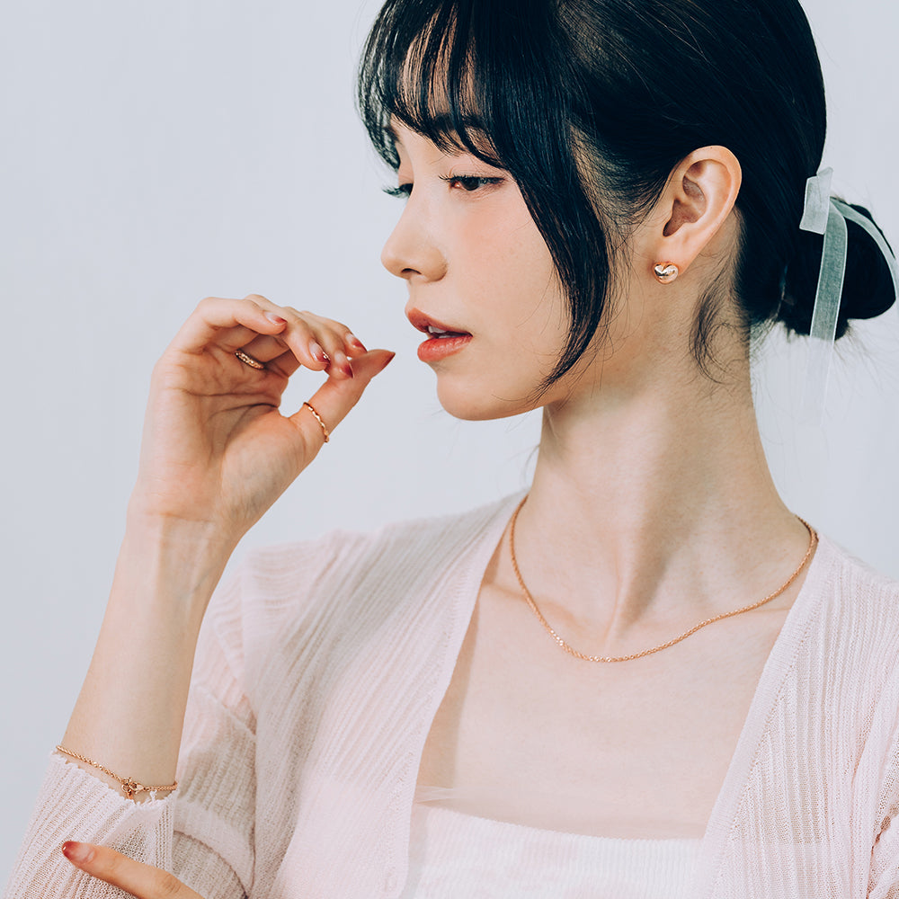 rope design necklace GOLD 14k 18k wedding daily gift